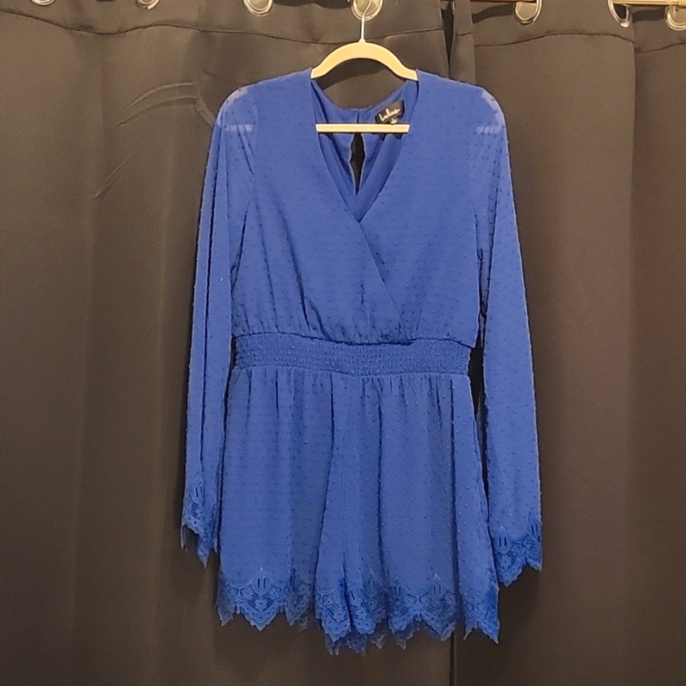 Blue Romper from Lulu's Size L